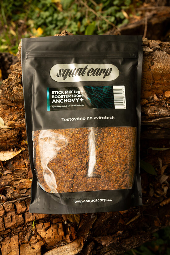SQUAT CARP - Stick mix Anchovy+ 1kg + booster 100ml